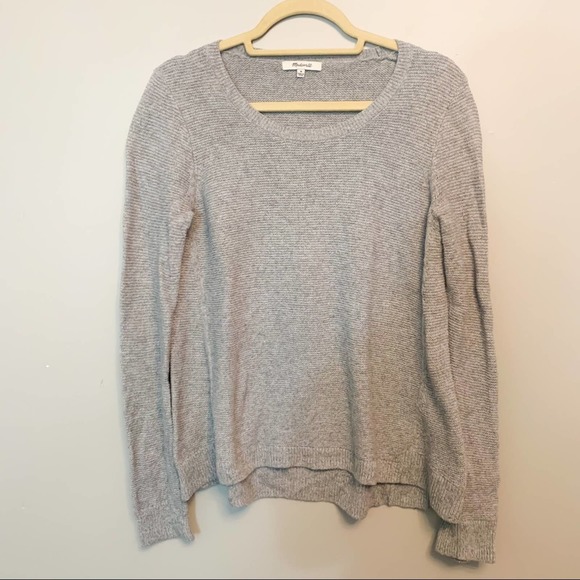 Madewell Sweaters - Madewell Grey Crew Neck Knit Sweater M